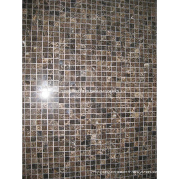 Mosaïque en pierre naturelle Dark Emperador (HSM132)